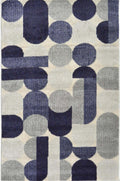 Villa Blue Abstract Rug