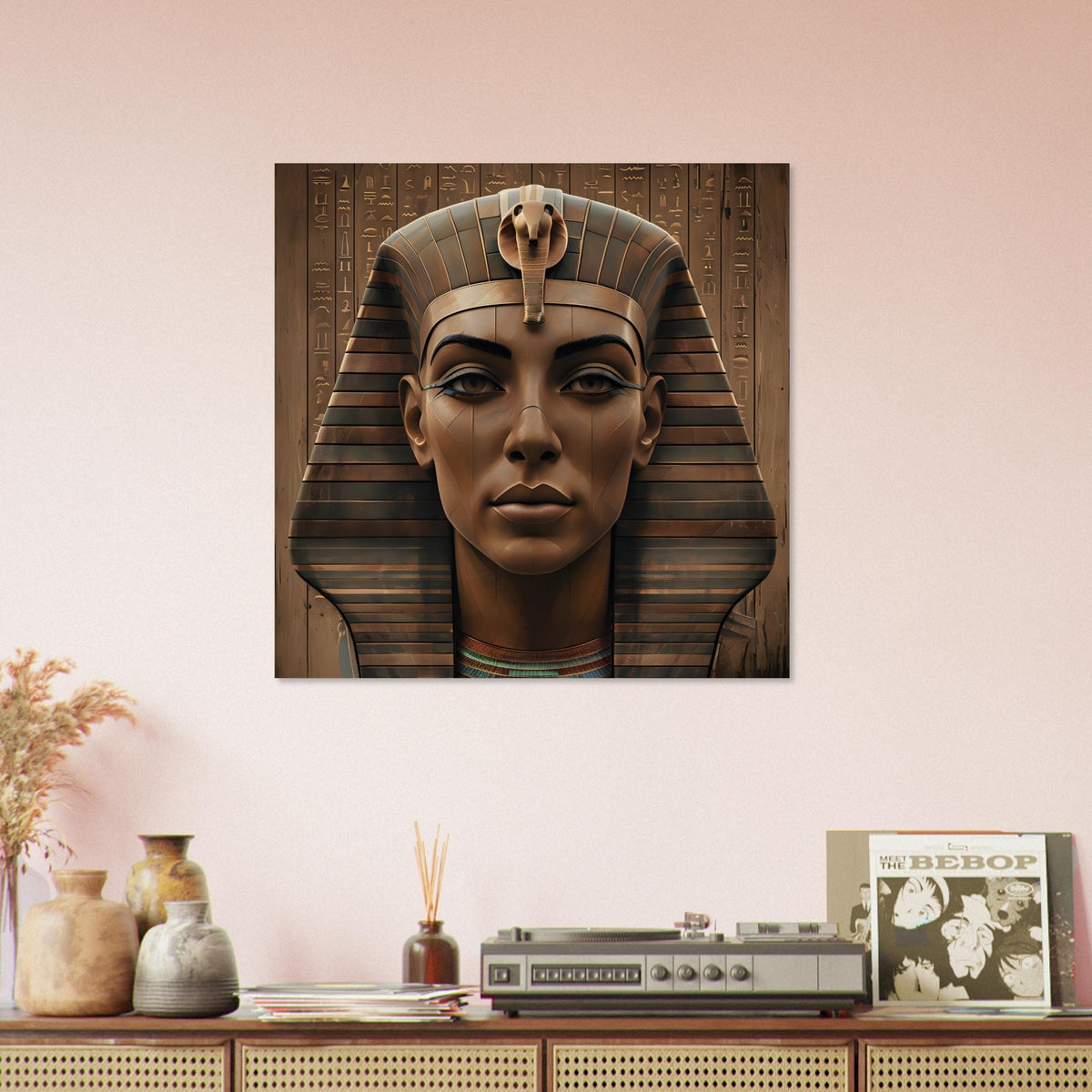 Egyptian Pharaoh Wall Art – Ancient Inspired Digtial Print
