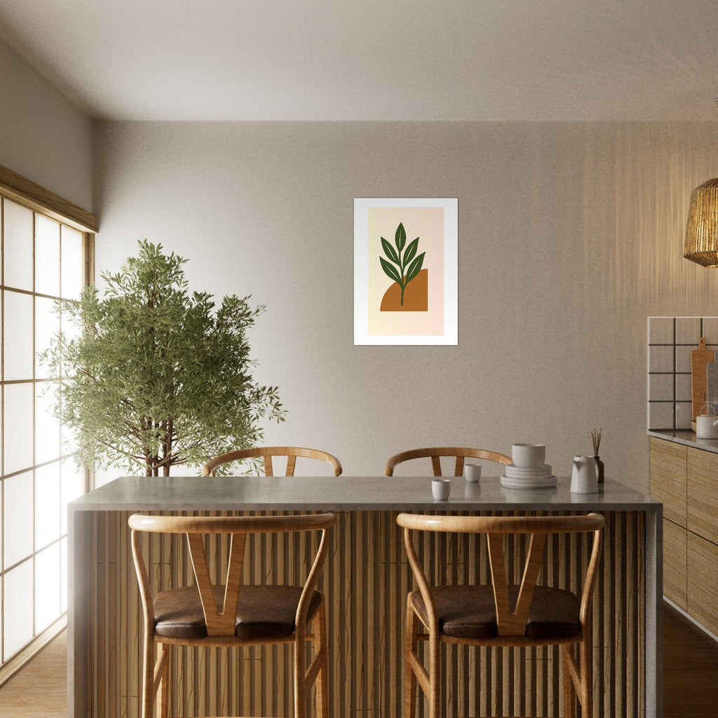 Botanical Wall Art - Green Leaf Print