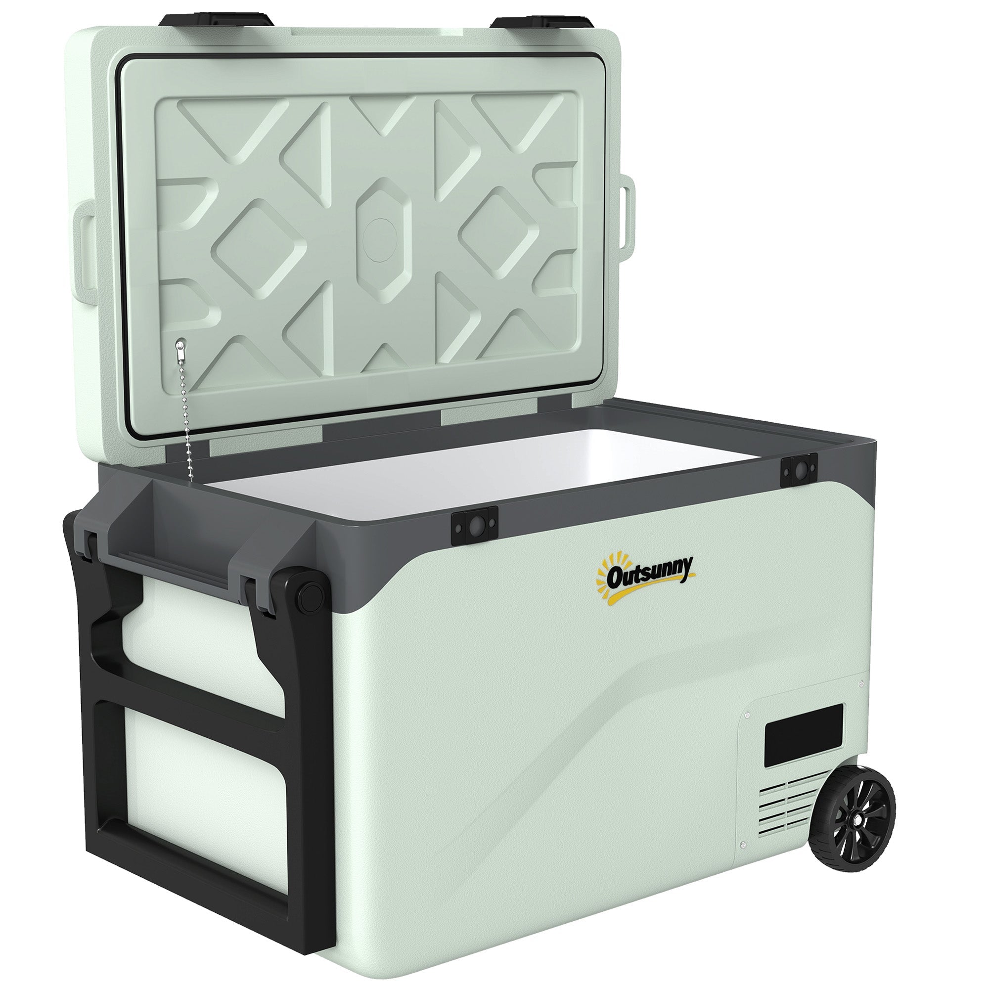 Outsunny 42.5L Compressor Car Fridge Freezer, Camping Refrigerator with App Control, 20℃-20℃