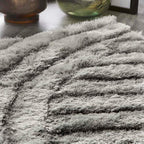 Dallas Silver Grey Shaggy Rug