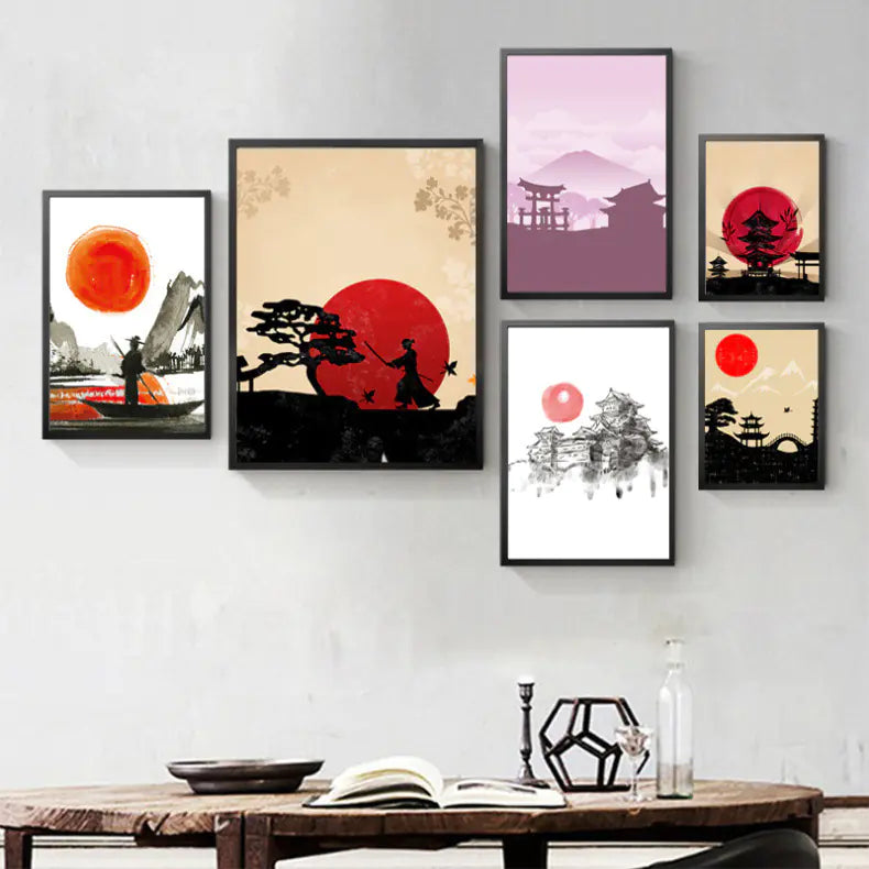 Japanese Style Landscape Wall Art Print – Architectural Design