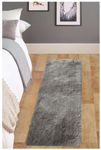 Soft Washable Grey Shaggy Rug | SA-04