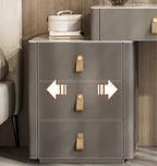 Sanchez Dressing Table, Vanity Table With LED Mirror, Grey