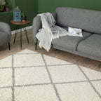 Moroccan Ivory Shaggy Rug | 500