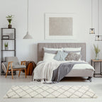 Moroccan Ivory Shaggy Rug | 500