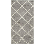Moroccan Grey Shaggy Rug | 510