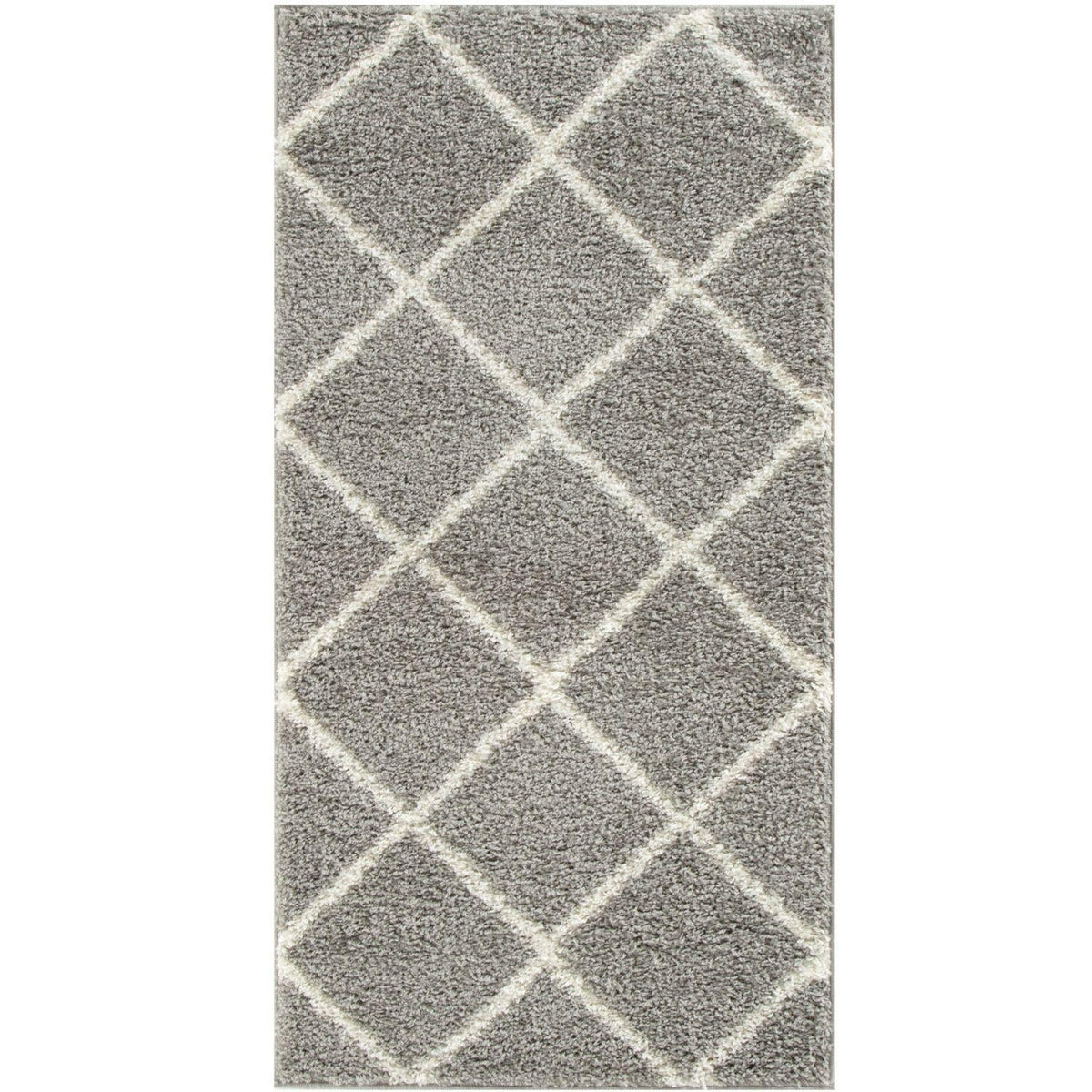 Moroccan Grey Shaggy Rug | 510