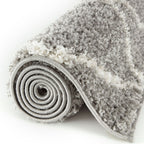 Moroccan Grey Shaggy Rug | 510