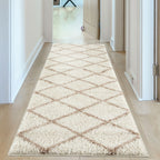 Moroccan Ivory Shaggy Rug | 530