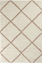 Moroccan Ivory Shaggy Rug | 530