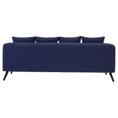 3 Seater Navy Fabric Sofa | Mylo