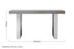 Ulmus Grey Elm Wood Console Table