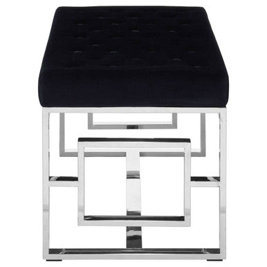 Black Tufted Bench | Allure