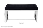 Black Tufted Bench | Allure