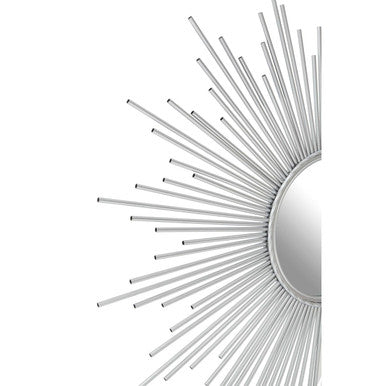 Silver Finish Wall Mirror | Cristal