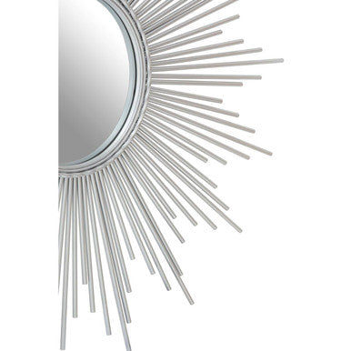 Silver Finish Wall Mirror | Cristal