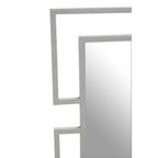 Allure Silver Finish Frame Square Wall Mirror