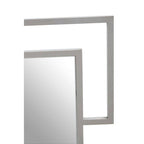 Allure Silver Finish Frame Square Wall Mirror