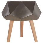 Small Black Geometric Planter with Legs | Darnell