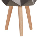 Large Black Geometric Planter with Legs | Darnell