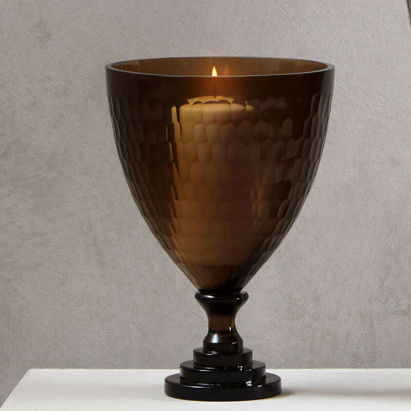 Small Honeycomb Glass Candle Holder | Cortina