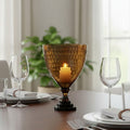 Small Honeycomb Glass Candle Holder | Cortina