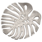 Monstera Large Silver Finish Leaf Dish | Prato