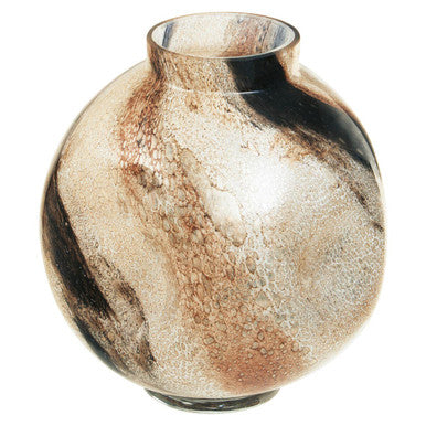 Brushstroke Design Large Glass Vase | Heba