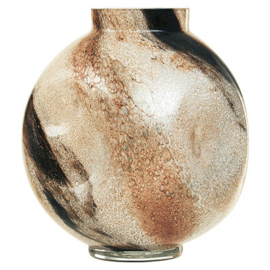 Brushstroke Design Large Glass Vase | Heba