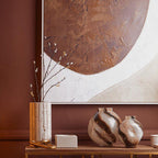Brushstroke Design Large Glass Vase | Heba