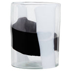 Small Glass Vase with Abstract Pattern | Hania