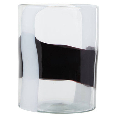 Small Glass Vase with Abstract Pattern | Hania