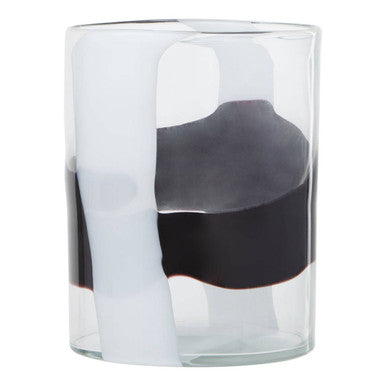 Small Glass Vase with Abstract Pattern | Hania