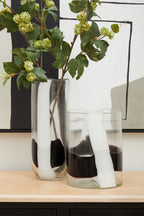 Small Glass Vase with Abstract Pattern | Hania