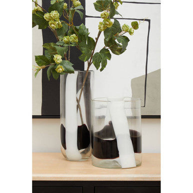 Small Glass Vase with Abstract Pattern | Hania