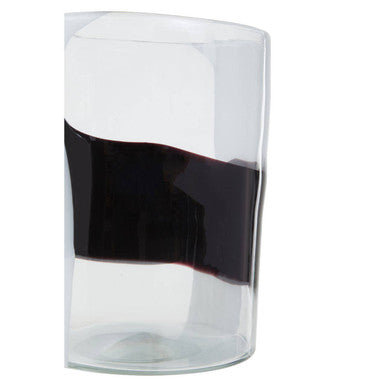 Small Glass Vase with Abstract Pattern | Hania