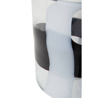 Small Glass Vase with Abstract Pattern | Hania