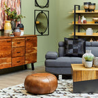 Arlo Black Large Wood Planter with Ombre Finish