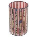 Pink Antique Finish Large Candle Holder | Gaia