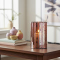 Pink Antique Finish Large Candle Holder | Gaia