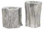 Akola Silver Finish Set of 2 Tealight Holders