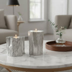 Akola Silver Finish Set of 2 Tealight Holders