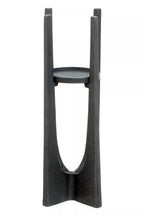 Small Washed Grey Finish Candle Holder | Dante