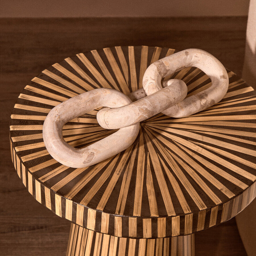 Chocolate Marble Three Link Chain | Santino
