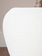 Cotton Mache Large White Planter | Sanai