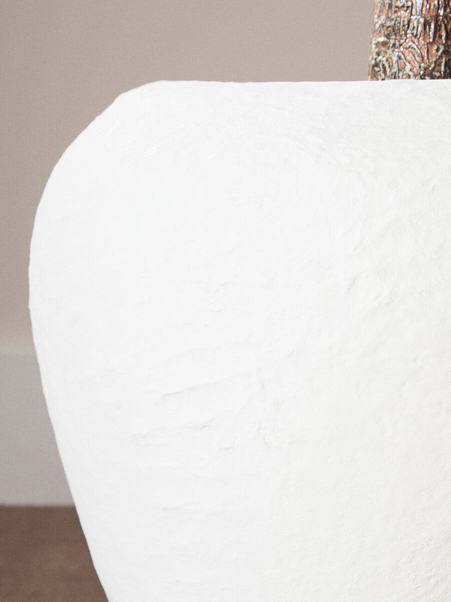 Cotton Mache Large White Planter | Sanai