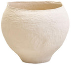 Cotton Mache Large Beige Planter | Sanai