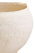 Cotton Mache Large Beige Planter | Sanai