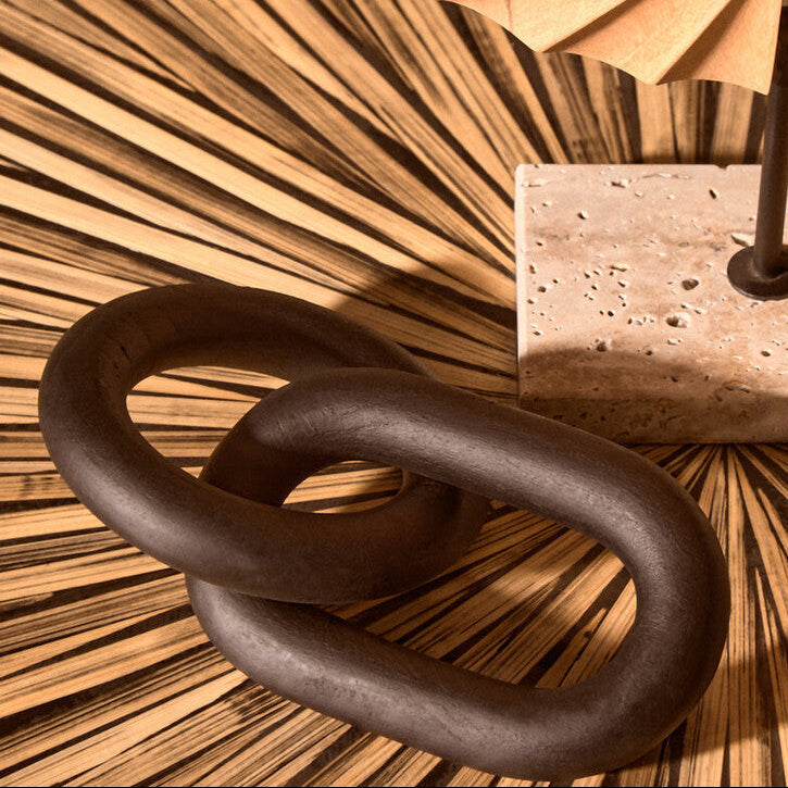 Black Wood 2 Link Chain Decor | Cato